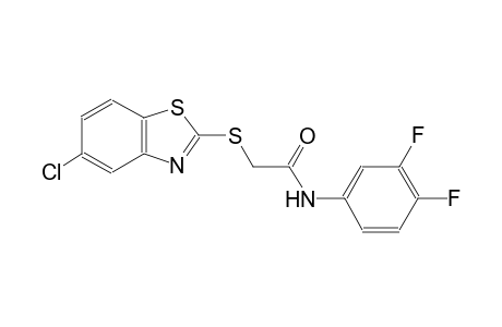 2-[(5-chloro-1,3-benzothiazol-2-yl)sulfanyl]-N-(3,4-difluorophenyl)acetamide