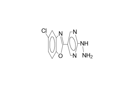 5-chloro-2-(2-hydrazino-5-pyrimidinyl)-1,3-benzoxazole