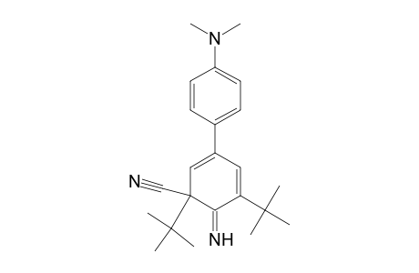1,5-Di-tert-butyl-3-[4-(dimethylamino)phenyl]-6-imino-2,4-cyclohexadiene-1-carbonitrile