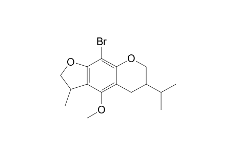5H-Furo[3,2-g][1]benzopyran, 9-bromo-2,3,6,7-tetrahydro-4-methoxy-3-methyl-6-(1-methylethyl)-