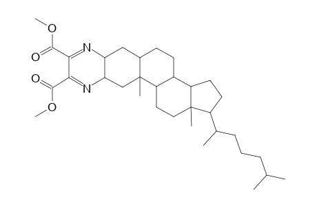 Cholesta[2,3-b]pyrazine-5',6'-dicarboxylic acid, 2',3'-dihydro-, dimethyl ester