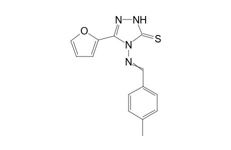 3-(furan-2-yl)-4-(4-methylbenzylideneamino)-1H-1,2,4-triazole-5(4H)-thione