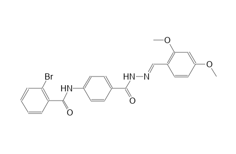 benzoic acid, 4-[(2-bromobenzoyl)amino]-, 2-[(E)-(2,4-dimethoxyphenyl)methylidene]hydrazide