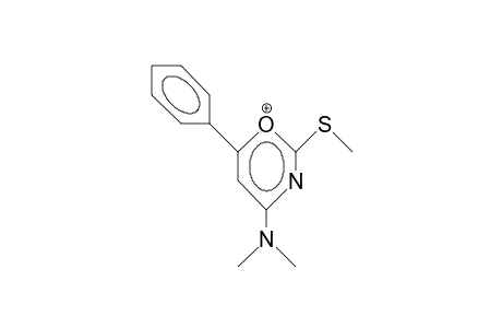 4-Dimethylamino-2-methylthio-6-phenyl-3-aza-pyrylium cation