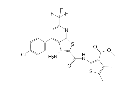 methyl 2-({[3-amino-4-(4-chlorophenyl)-6-(trifluoromethyl)thieno[2,3-b]pyridin-2-yl]carbonyl}amino)-4,5-dimethyl-3-thiophenecarboxylate