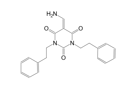 5-(aminomethylene)-1,3-bis(2-phenylethyl)-2,4,6(1H,3H,5H)-pyrimidinetrione
