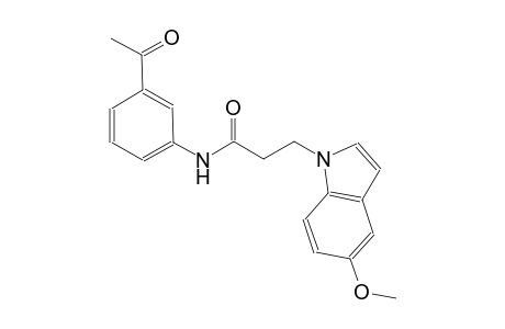 1H-indole-1-propanamide, N-(3-acetylphenyl)-5-methoxy-