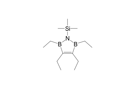1,2,5-Azadiborole, 2,5-dihydro-2,3,4,5-tetraethyl-1-trimethylsilyl-