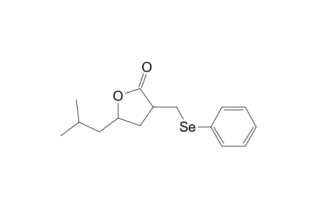 2(3H)-Furanone, dihydro-5-(2-methylpropyl)-3-[(phenylseleno)methyl]-