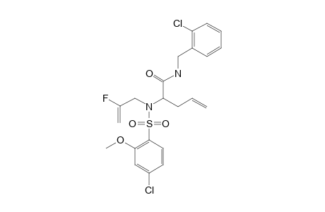 N-(2-CHLOROBENZYL)-2-[(5-CHLORO-2-METHOXYPHENYLSULFONYL)-(2-FLUOROALLYL)-AMINO]-4-PENTENAMIDE
