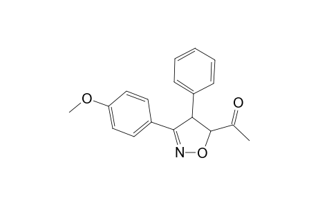 1-[3-(4-Methoxyphenyl)-4-phenyl-4,5-dihydro-5-isoxazolyl]ethanone