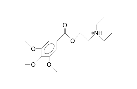 3,4,5-Trimethoxy-benzoic acid, 2-diethylammonio-ethyl ester cation