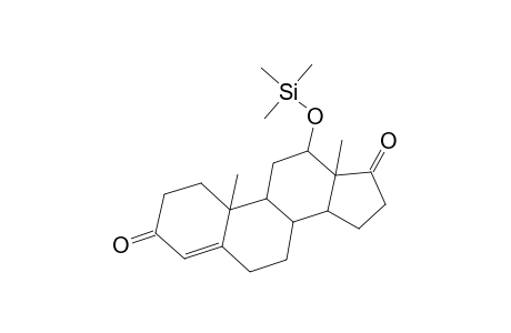 Androst-4-ene-3,17-dione, 12-[(trimethylsilyl)oxy]-, (12.beta.)-