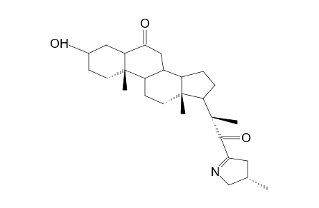 (25R)-23,26-EPIMINO-3B-HYDROXY-5A-CHOLEST-23(N)-ENE-6,23-DIONE