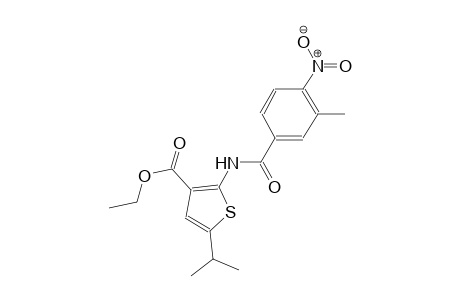 ethyl 5-isopropyl-2-[(3-methyl-4-nitrobenzoyl)amino]-3-thiophenecarboxylate