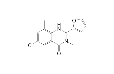 6-Chloro-2-(furan-2-yl)-3,8-dimethyl-2,3-dihydroquinazolin-4(1H)-one