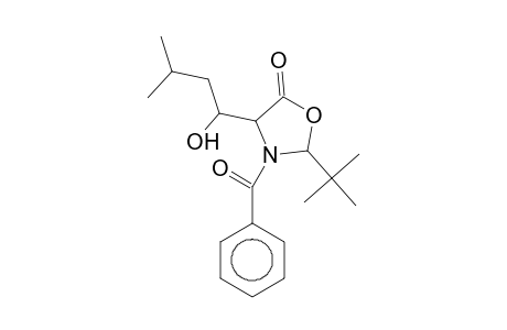 3-Benzoyl-2-tert-butyl-4-(1-hydroxy-3-methylbutyl)-1,3-oxazolidin-5-one