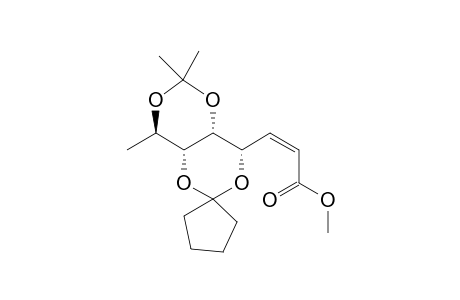 (Z)-Methyl 4,6-O-Cyclopentylidene-5,7-O-isopropylidene-2,3,8-trideoxy-D,gluco-oct-2-enonate