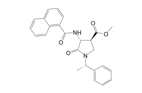 (3R,4S,1'S)-4-Methoxycarbonyl-3-(1"-naphthoylamino)-1-[1'-phenylethyl]pyrrolidin-2-one