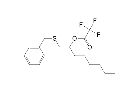 Acetic acid, trifluoro-, 1-[[(phenylmethyl)thio]methyl]heptyl ester