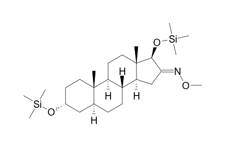 3.ALPHA.,17.BETA.-BIS[(TRIMETHYLSILYL)OXY]-5.ALPHA.ANDROSTAN-16-ONE O-METHYLOXIME