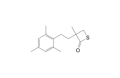 2-Thietanone, 3-methyl-3-[2-(2,4,6-trimethylphenyl)ethyl]-