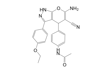 N-{4-[6-amino-5-cyano-3-(4-ethoxyphenyl)-1,4-dihydropyrano[2,3-c]pyrazol-4-yl]phenyl}acetamide