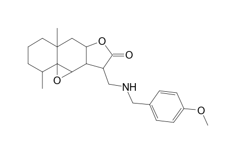 2H-Benzo[f]oxireno[2,3-E]benzofuran-8(9H)-one, octahydro-9-[[[(4-methoxyphenyl)methyl]amino]methyl]-2,5a-dimethyl-