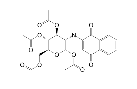 2-(2'-DEOXY-1,3,4,6-TETRA-O-ACETYL-ALPHA-D-GLUCOPYRANOS-2'-YL)-AMINO-1,4-NAPHTHOQUINONE