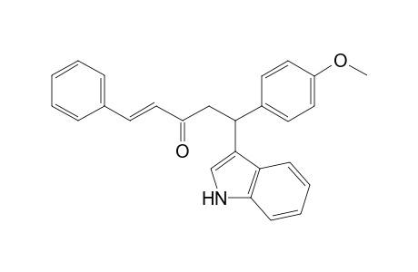 (E)-5-(1H-indol-3-yl)-5-(4-methoxyphenyl)-1-phenylpent-1-en-3-one
