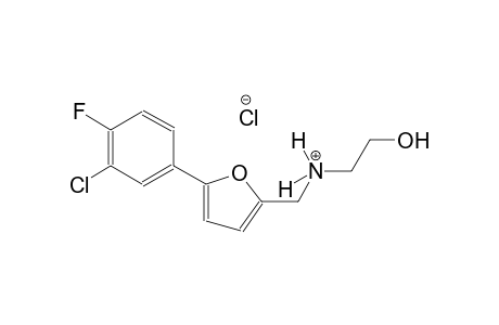 N-{[5-(3-chloro-4-fluorophenyl)-2-furyl]methyl}-2-hydroxyethanaminium chloride