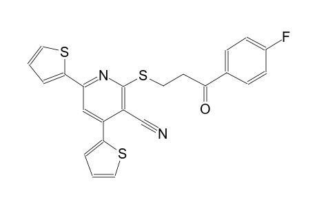 3-pyridinecarbonitrile, 2-[[3-(4-fluorophenyl)-3-oxopropyl]thio]-4,6-di(2-thienyl)-