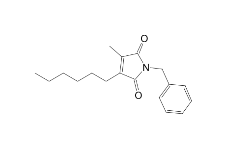 1-Benzyl-3-hexyl-4-methyl-3-pyrroline-2,5-quinone