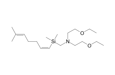 Ethanamine, N-[[dimethyl(6-methyl-1,5-heptadienyl)silyl]methyl]-2-ethoxy-N-(2-ethoxyethyl)-, (Z)-