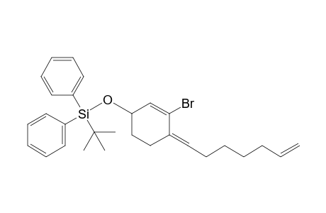 3-[(t-Butyldiphenylsilyl)oxy]-6-(1',6'-heptadiene-1'-ylidene)-1-bromo-1-cyclohexene