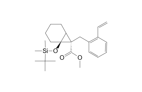 METHYL-1-(TERT.-BUTYLDIMETHYLSILOXY)-7-(2-VINYLBENZYL)-BICYCLO-[4.0.1]-HEPTANE-7-CARBOXYLATE
