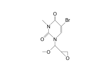 erythro-5-Bromo-1-(2,3-epoxy-1-methoxy-propyl)-3-methyl-uracil