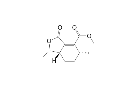 4-Isobenzofurancarboxylic acid, 1,3,5,6,7,7a-hexahydro-1,5-dimethyl-3-oxo-, methyl ester, (1.alpha.,5.alpha.,7a.beta.)-(.+-.)-