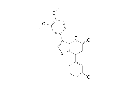 thieno[3,2-b]pyridin-5(4H)-one, 3-(3,4-dimethoxyphenyl)-6,7-dihydro-7-(3-hydroxyphenyl)-