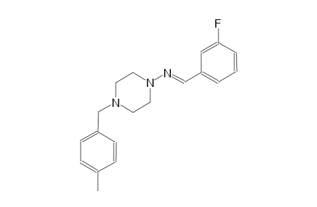 N-[(E)-(3-fluorophenyl)methylidene]-4-(4-methylbenzyl)-1-piperazinamine