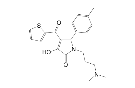 1-[3-(dimethylamino)propyl]-2-(4-methylphenyl)-4-oxidanyl-3-thiophen-2-ylcarbonyl-2H-pyrrol-5-one