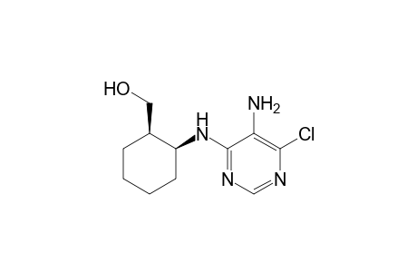 (+-)-cis-5-Amino-6-chloro-4-[2-(hydroxymethyl)cyclohexylamino]pyrimidine