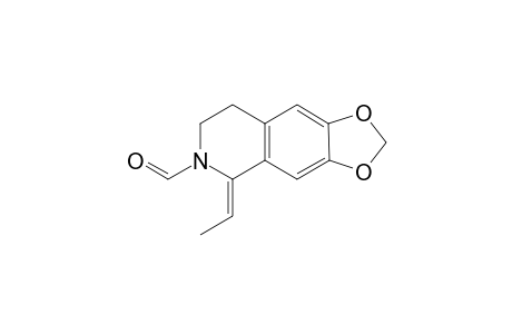 (5Z)-5-ethylidene-7,8-dihydro-[1,3]dioxolo[4,5-g]isoquinoline-6-carbaldehyde