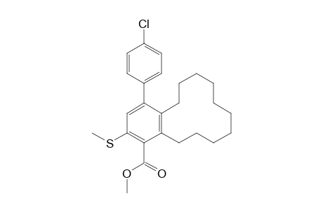 Methyl 4-(4-chlorophenyl)-6-methylthio-2,3-decamethylenobenzoate