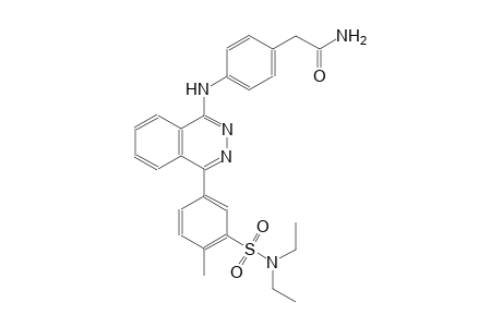 2-{4-[(4-{3-[(diethylamino)sulfonyl]-4-methylphenyl}-1-phthalazinyl)amino]phenyl}acetamide