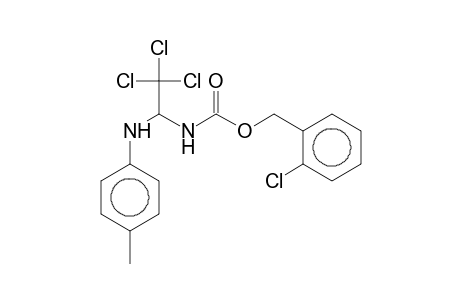 2-Chlorobenzyl 2,2,2-trichloro-1-(p-toluidino)ethylcarbamate