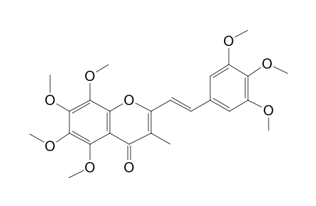 Chromone,2-[2-[3,4,5-trimethoxyphenyl]ethenyl]-5,6,7,8-tetramethoxy-3-methyl-