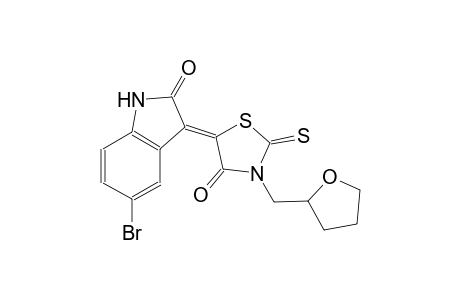 (3Z)-5-bromo-3-[4-oxo-3-(tetrahydro-2-furanylmethyl)-2-thioxo-1,3-thiazolidin-5-ylidene]-1,3-dihydro-2H-indol-2-one