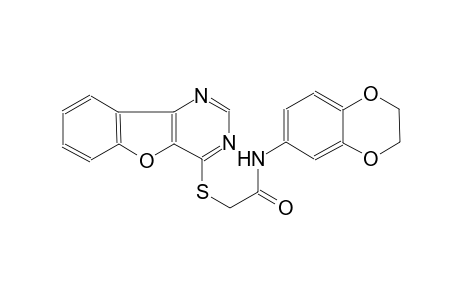 2-([1]benzofuro[3,2-d]pyrimidin-4-ylsulfanyl)-N-(2,3-dihydro-1,4-benzodioxin-6-yl)acetamide