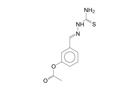 Phenol, 3-{[2-(aminocarbothioyl)hydrazono]methyl}; acetate